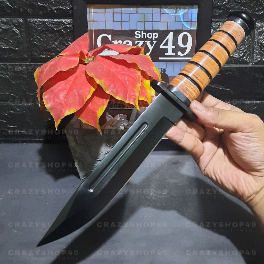 Pisau Survival Outdoor KA-BAR USMC Include Sarung / Pisau Tactical / Survival Kit