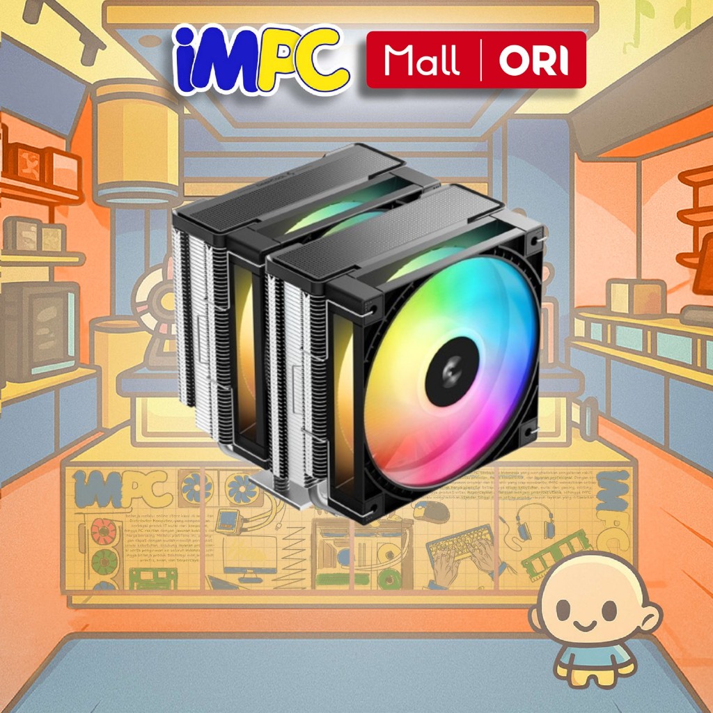 Deepcool AG620 G2 ARGB Dual Tower HSF CPU Cooler Intel AMD