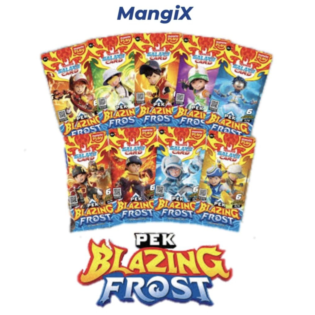 Pek Blazing Frost Boboiboy Monsta Galaxy Card Game Original