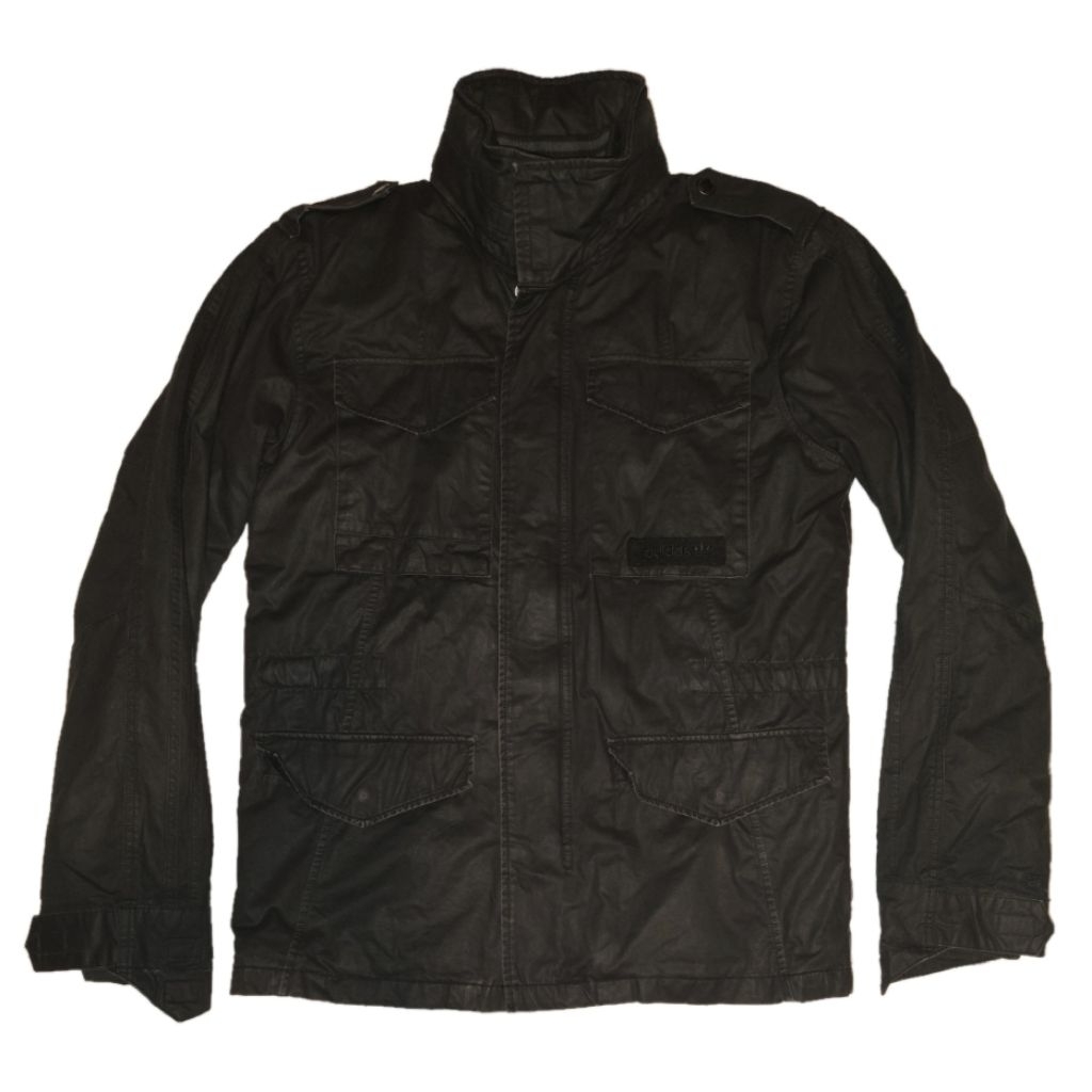 adidas m65 parka (with sherpa inner and hoodie) black 095