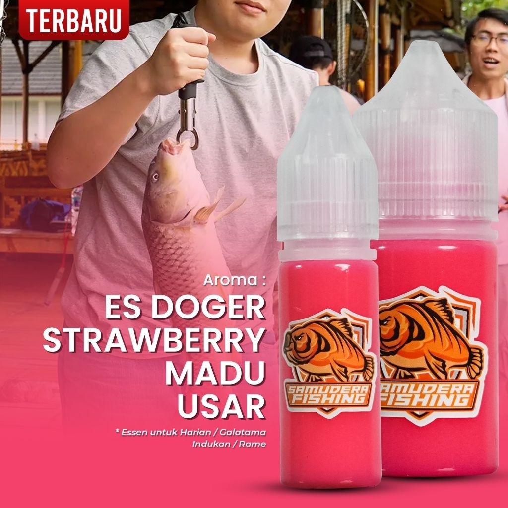 PROMO - Essen SF Samudera Fishing Terbaru Oplosan Doger Strawberry Madu Usar Cocok Buat Mancing Hari