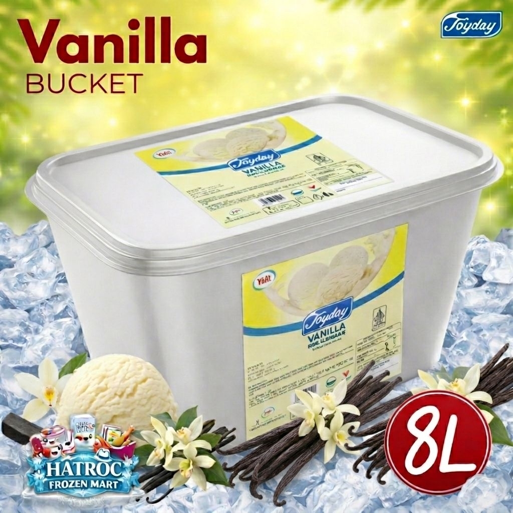 Ice Cream Joyday Vanilla 8 Liter / Es Krim Joyday Vanilla 8 Liter