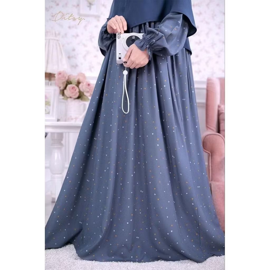 [SIAP KIRIM] CHAVA STEEL GREY NIGHTGOWN SIZE S L BY DITSY EDISI NOVEMBER 2025