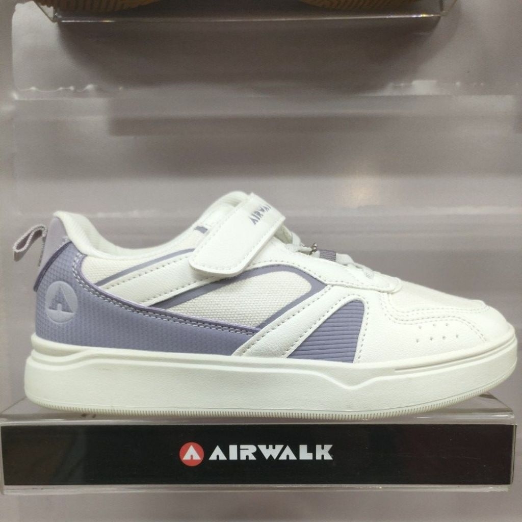 AIRWALK ELMAR JR XF250810W SEPATU KASUAL ANAK WANITA ORIGINAL _WHITE PURPLE