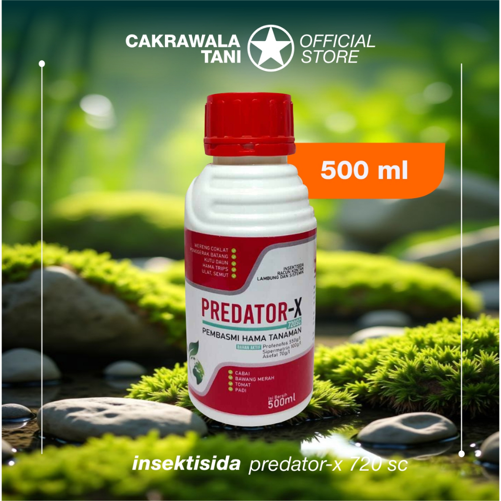 PREDATOR X 720SC 500ml BAHAN AKTIF PROFENOPOS SIPERMETRIN ASEFAT insektisida pengendalian HAMA