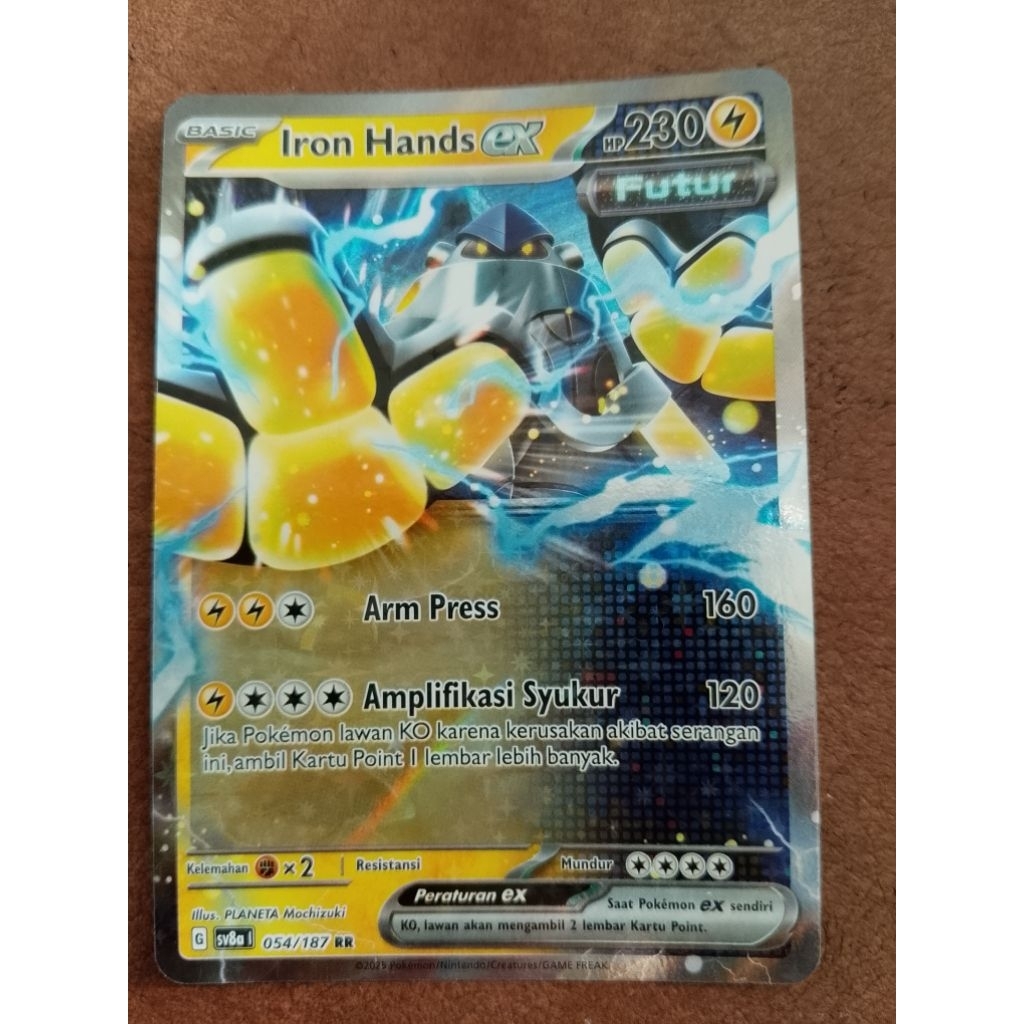 Kartu Pokemon Iron Hands ex 054/187 RR