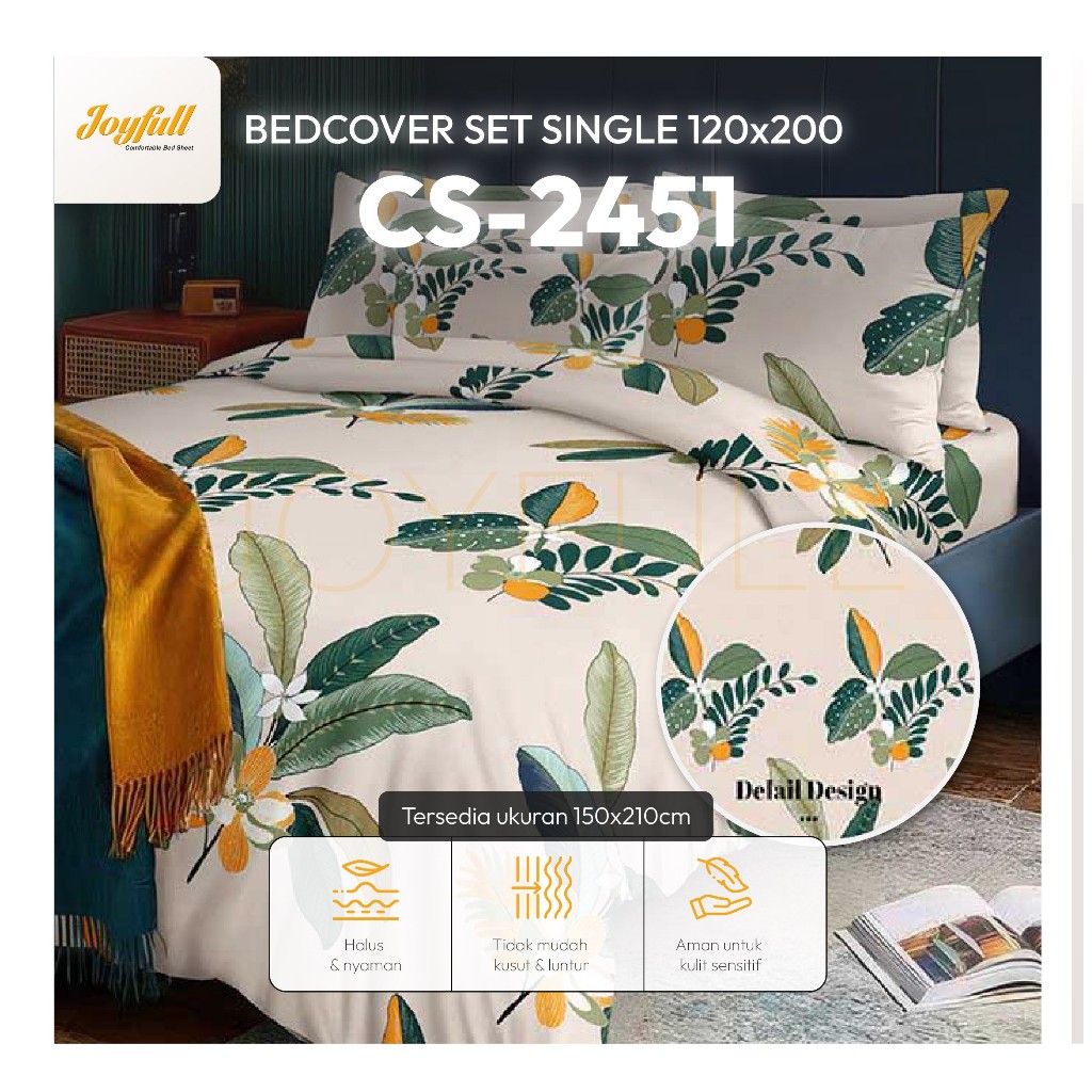Joyfull Bedcover Set Single  120x200 – CS-2451