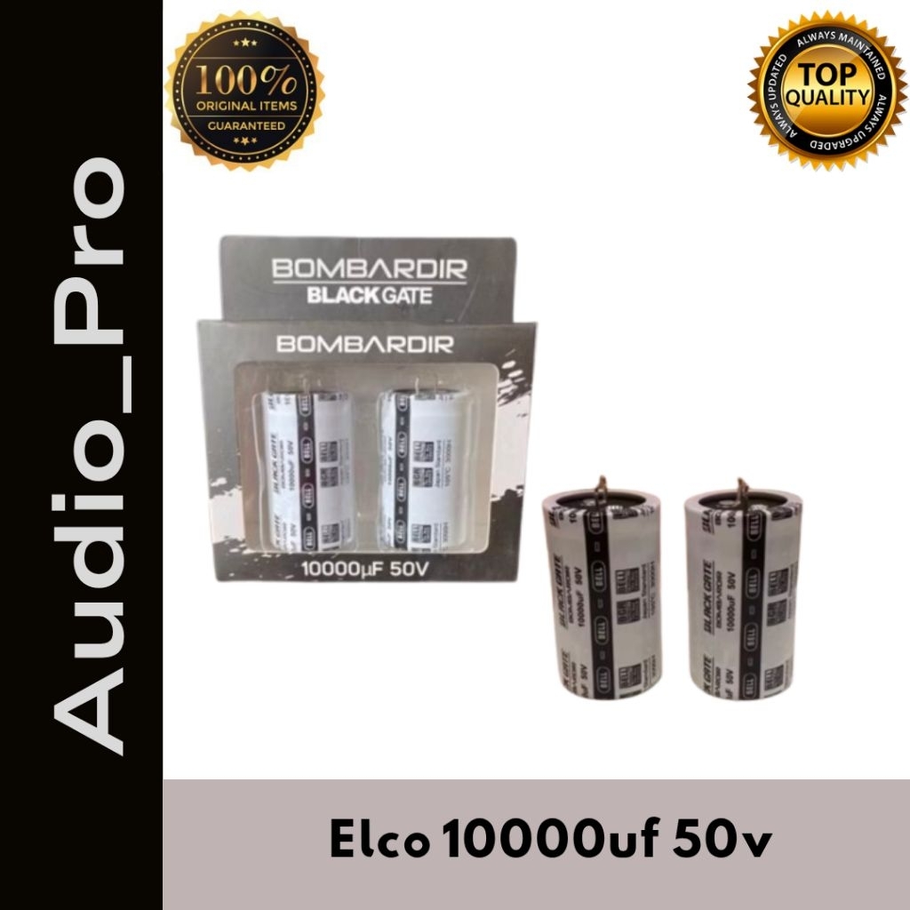 Kapasitor Bombardir Black Gate Elco 10000uf 50v Kapasitor Elco Original