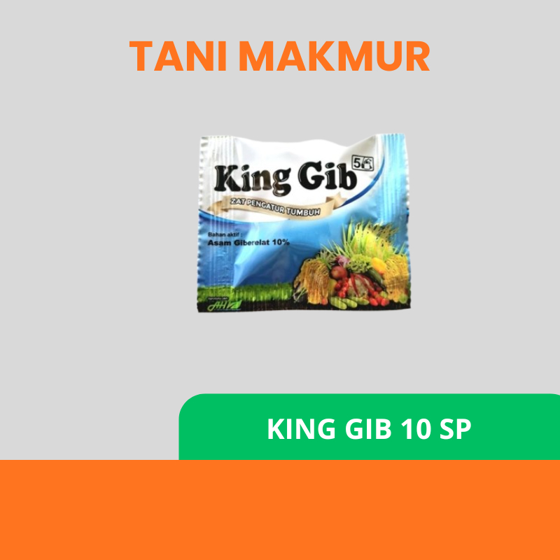 King Gib Zpt Zat Pengatur Tumbuhan 5 Gram Original Kemasan Pabrik - gib gro big grow, Membantu Perce