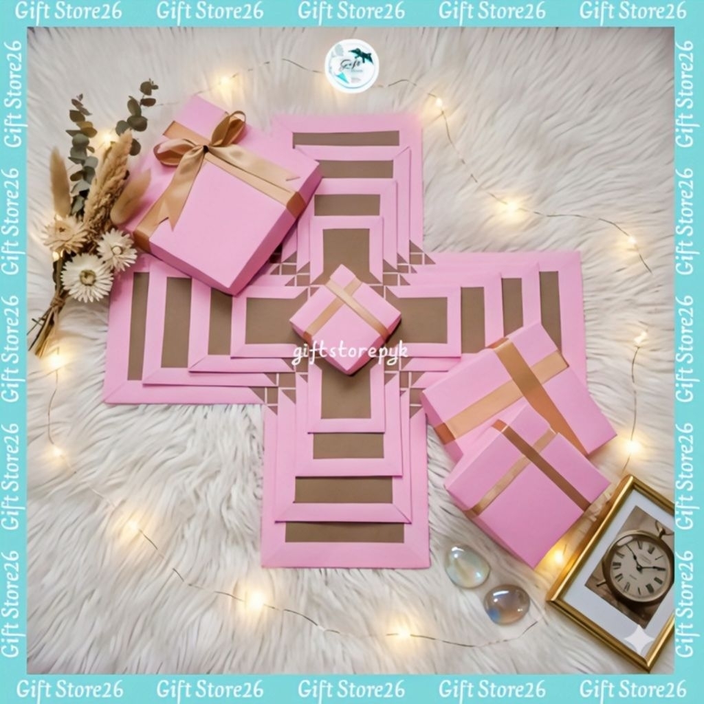 4 LAYER EXPLOSION BOX KOSONG || GIFT BOX || KOTAK HADIAH || giftstorepyk