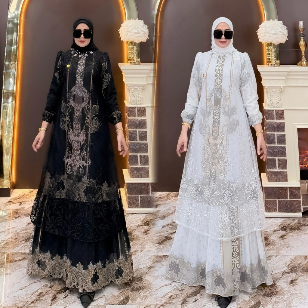 GAMIS RAYYA KHASANAH SET HIJAB BY M NABIL TERBARU