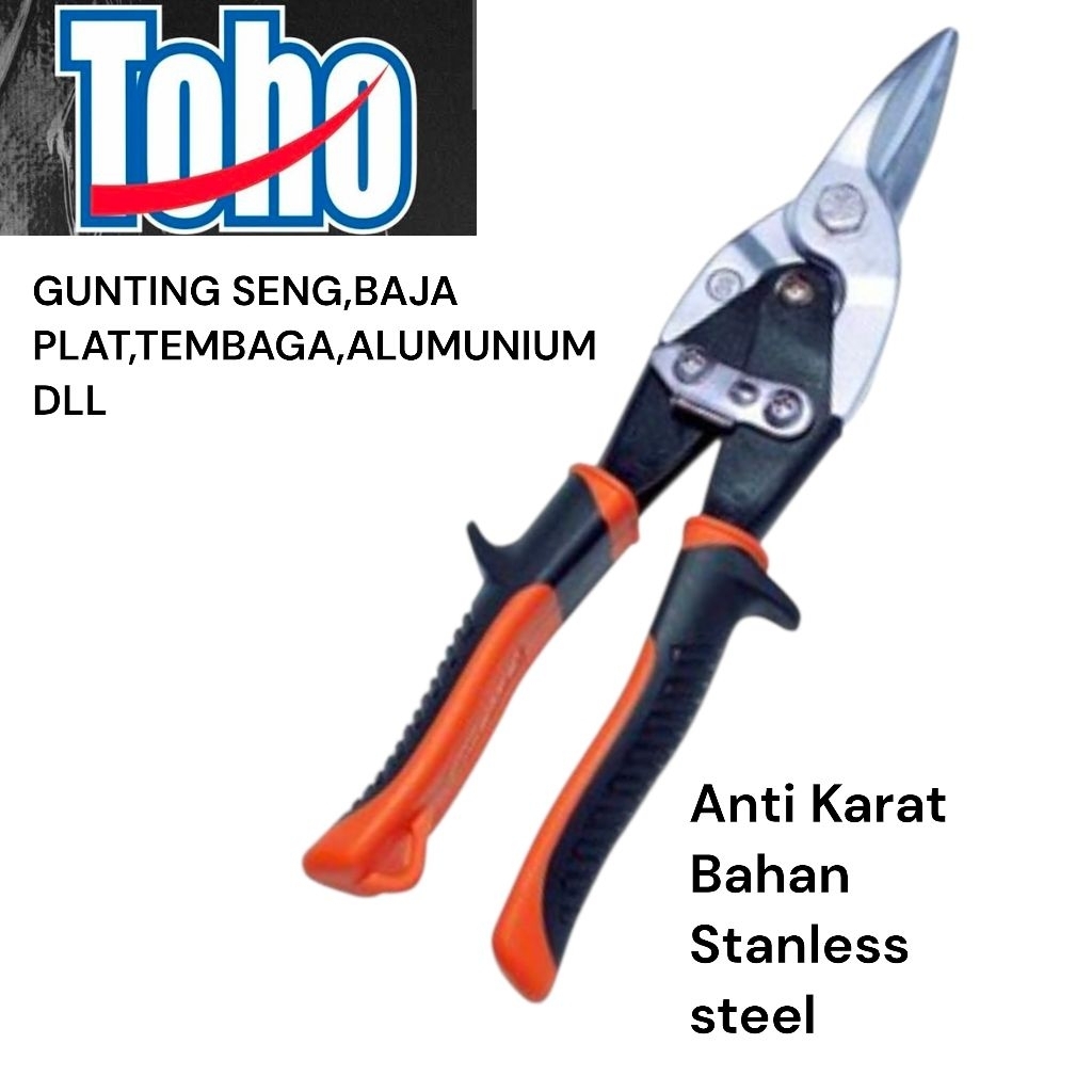 Gunting Baja Ringan,Plat seng TOHO 10" Original/Gunting Seng 10" TOHO
