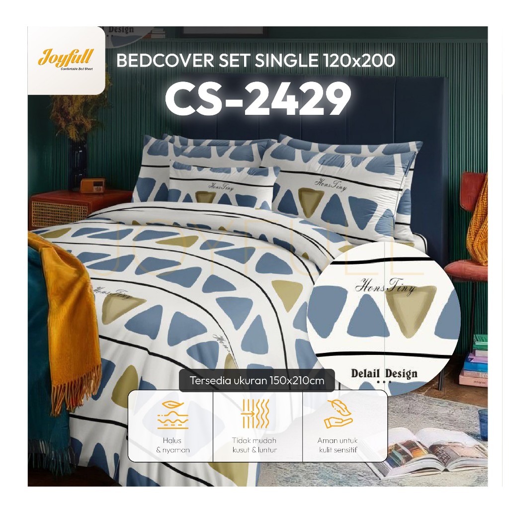 Joyfull Bedcover Set Single  120x200 – CS-2429