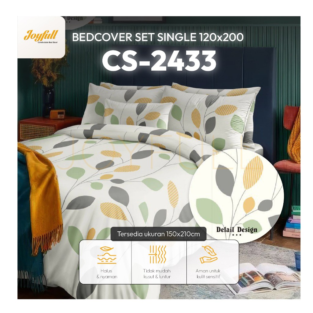 Joyfull Bedcover Set Single  120x200 – CS-2433