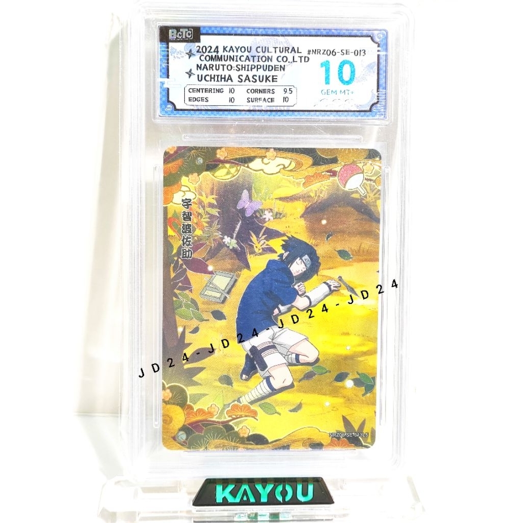 [[ ORI ]] SE 013 SASUKE GRADING BCTC 10 GEM MINT+ KARTU NARUTO KAYOU TERMURAH
