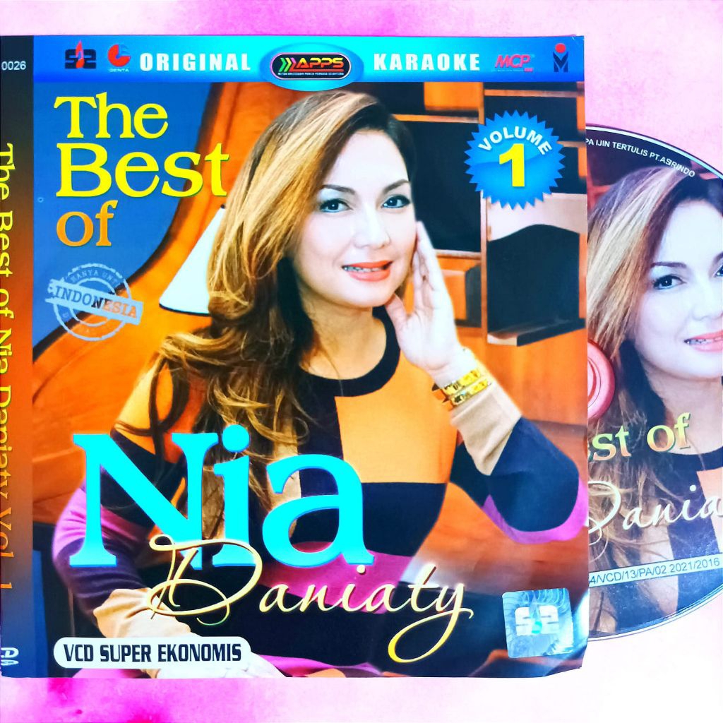 VCD KARAOKE POP NOSTALGIA NIA DANIATY - VCD LAGU POP WANITA BISA KARAOKE - VCD LAGU NOSTALGIA WANITA