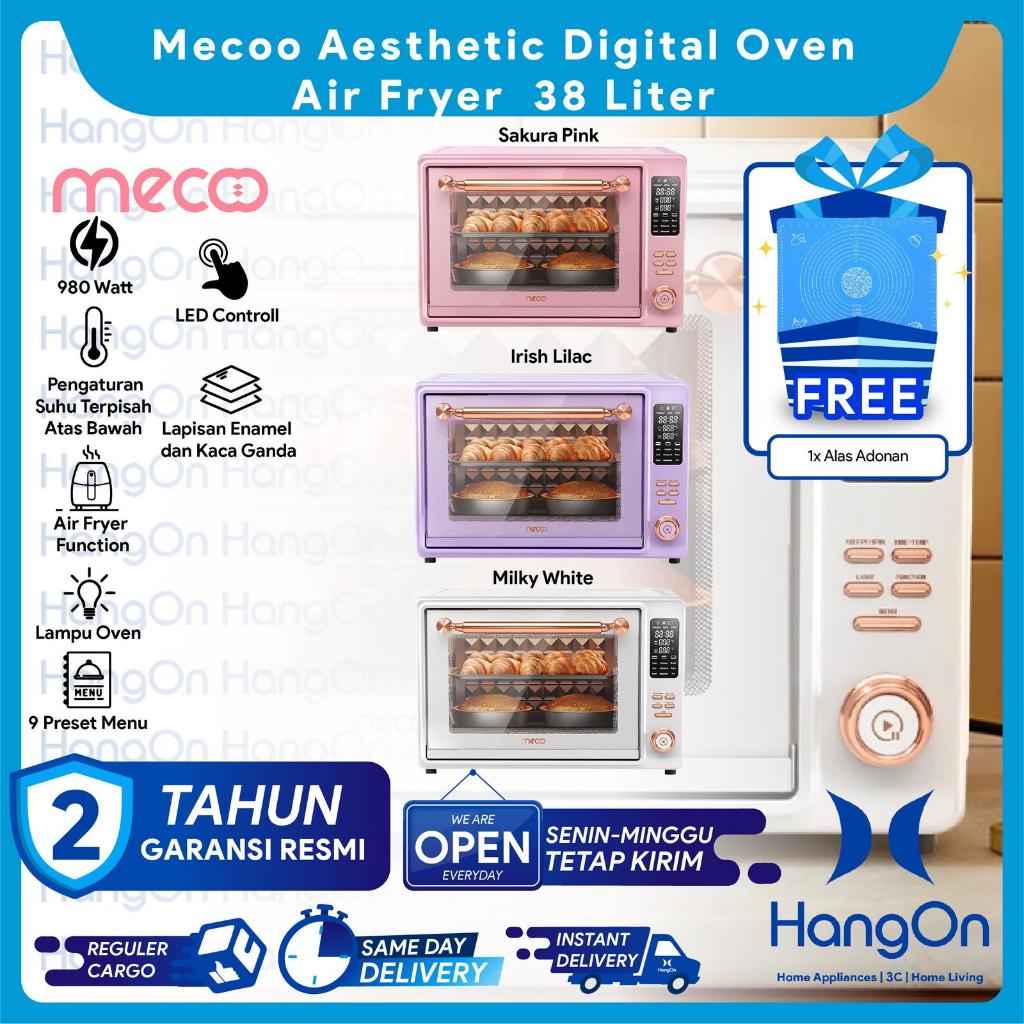 Mecoo Digital Oven Aesthetic Premium 980 Low Watt LED Air Fryer 38 Liter Oven Listrik