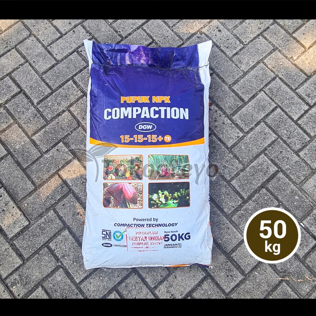 PUPUK DGW NPK 15 15 15 COMPACTION 50 KG KP VIA GOSEND GRAB