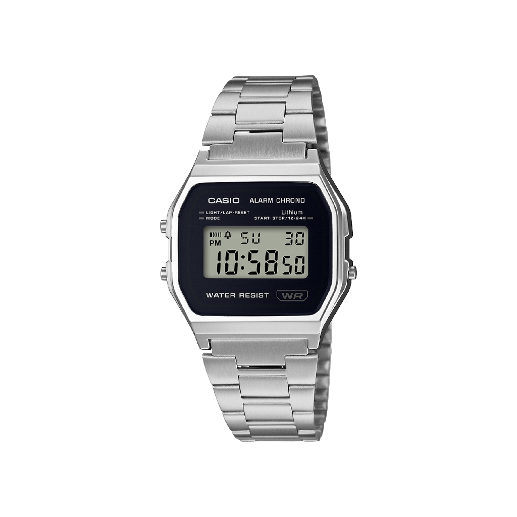 Casio Jam Tangan Pria dengan format Digital A158WEA-1DF