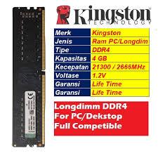 Memory Kingston Ddr4 4GB - Ddr4 8GB/KINGSTON DDR 4 RAM KOMPUTER PC Desktop 4/8GB