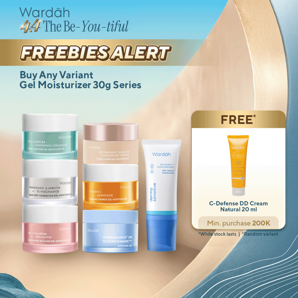 WARDAH Gel Moisturizer Series 30 g - Calming, Brightening, Soothing, Clarifying, Refining, Correctin