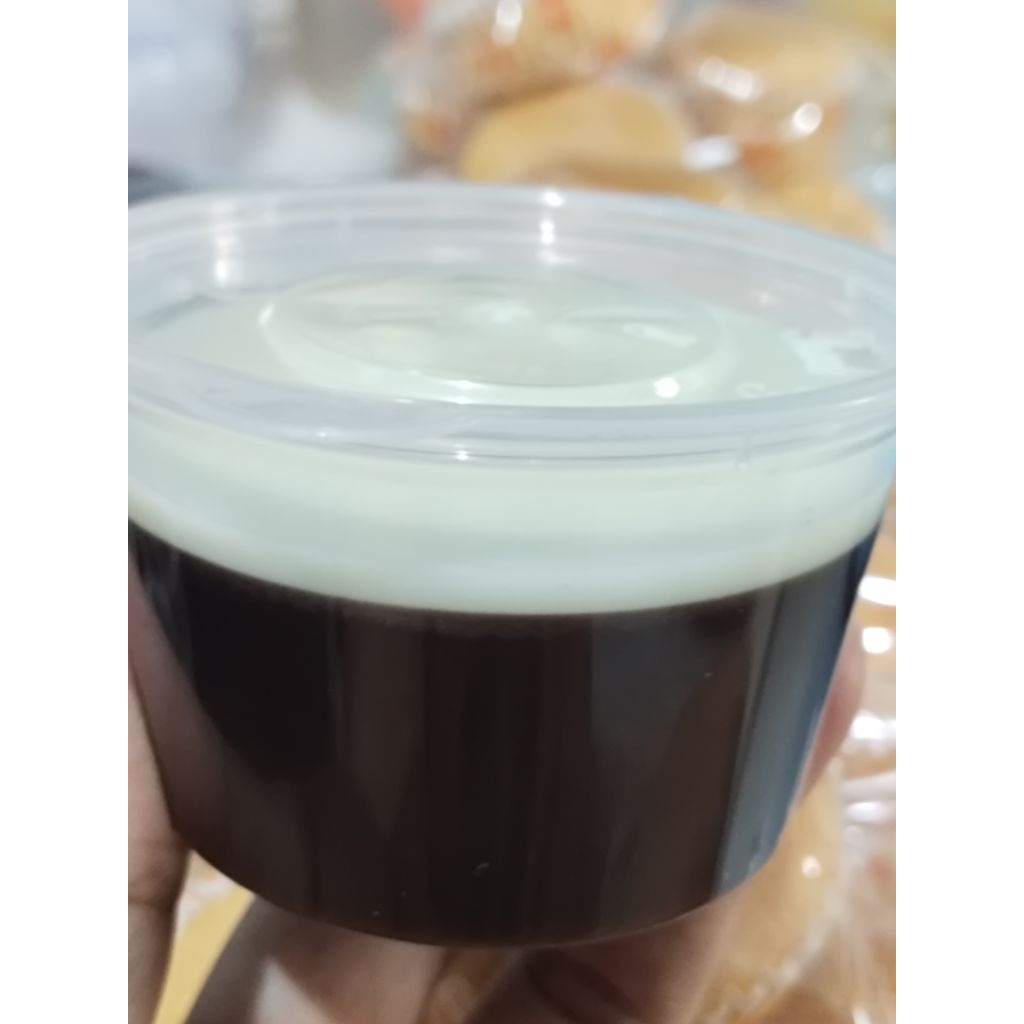 puding cup fla susu