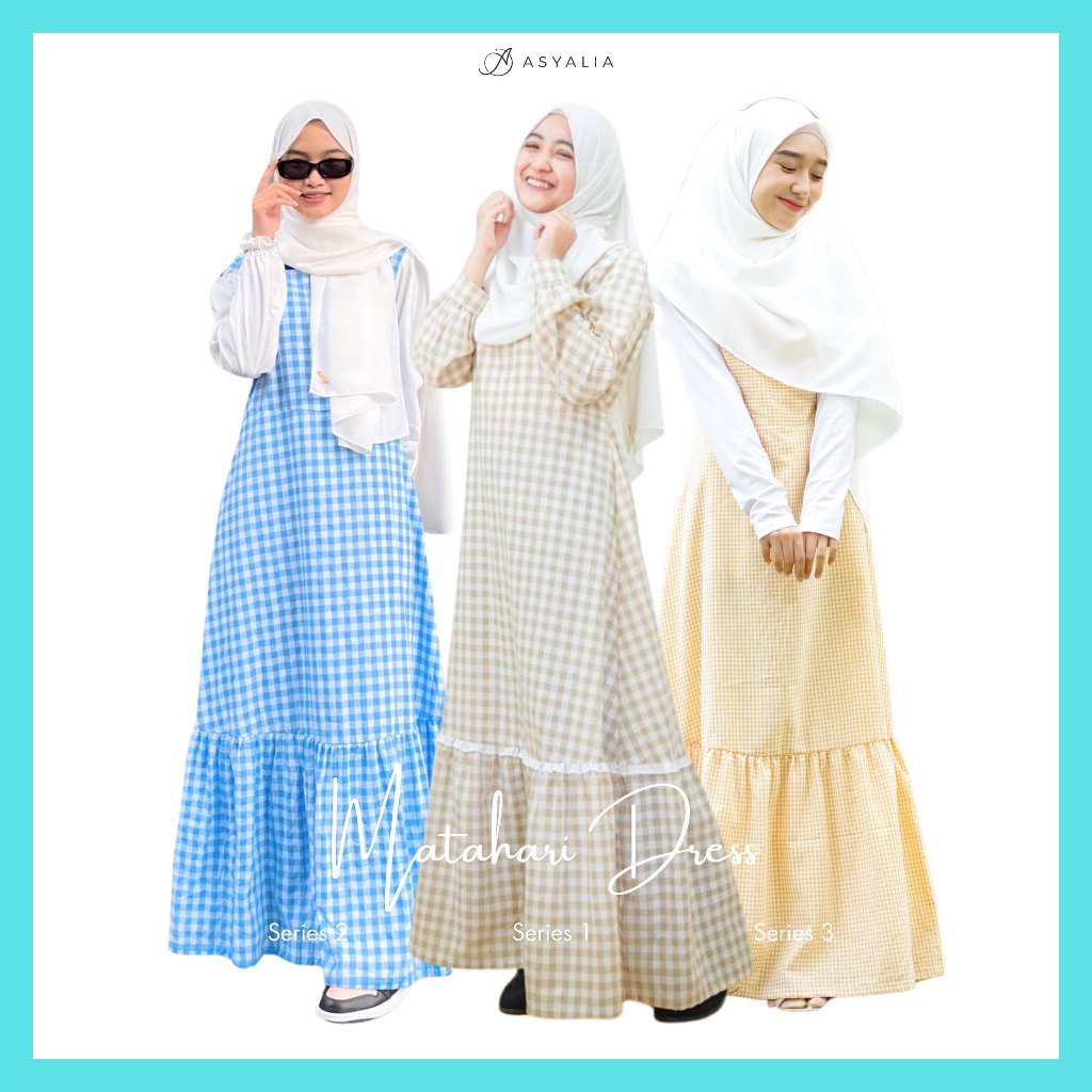 DRESS MATAHARI SERIES / DRESS GAMIS BUSUI / DRESS GAMIS WISUDA / DRESS GAMIS CUSTOM / DRESS ASYALIA 