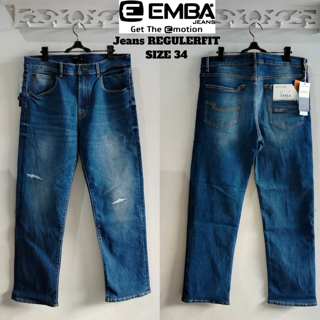 CELANA EMBA CELANA PANJANG JEANS & KATUN EMBA ORIGINAL SIZE 34
