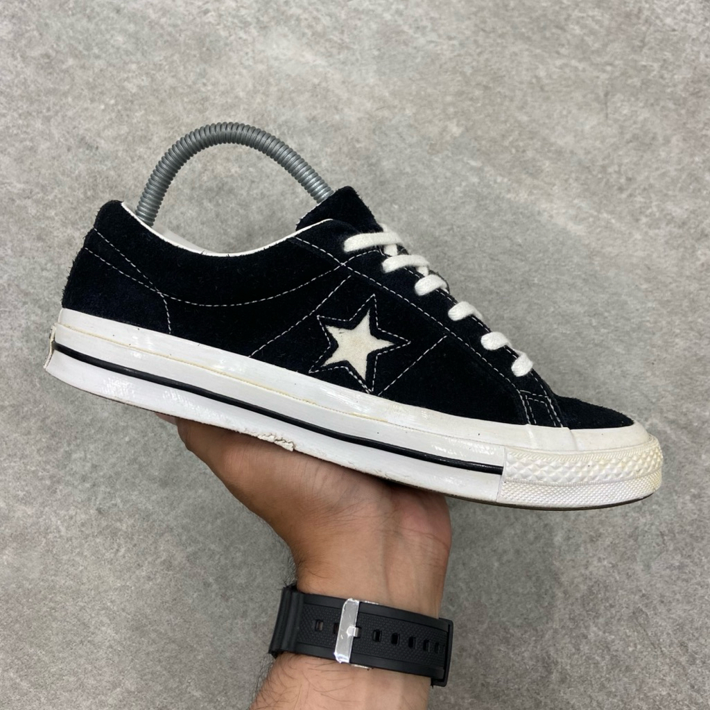 [Size 39] Converse One Star OX Suede Low Black White 2017 Second Original Kondisi Mulus Nominus. Har