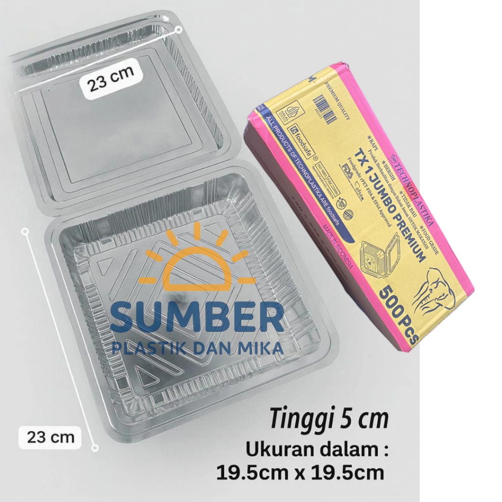 [10pcs] Plastik Mika Kue TX1 Jumbo Ekonomis / TX1 Jumbo Premium Box Mika Kue Bolu Besar / Mika Bolu 