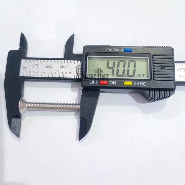 M6 x 40 Baut Countersunk L Verseng Stainless 304 M6x40