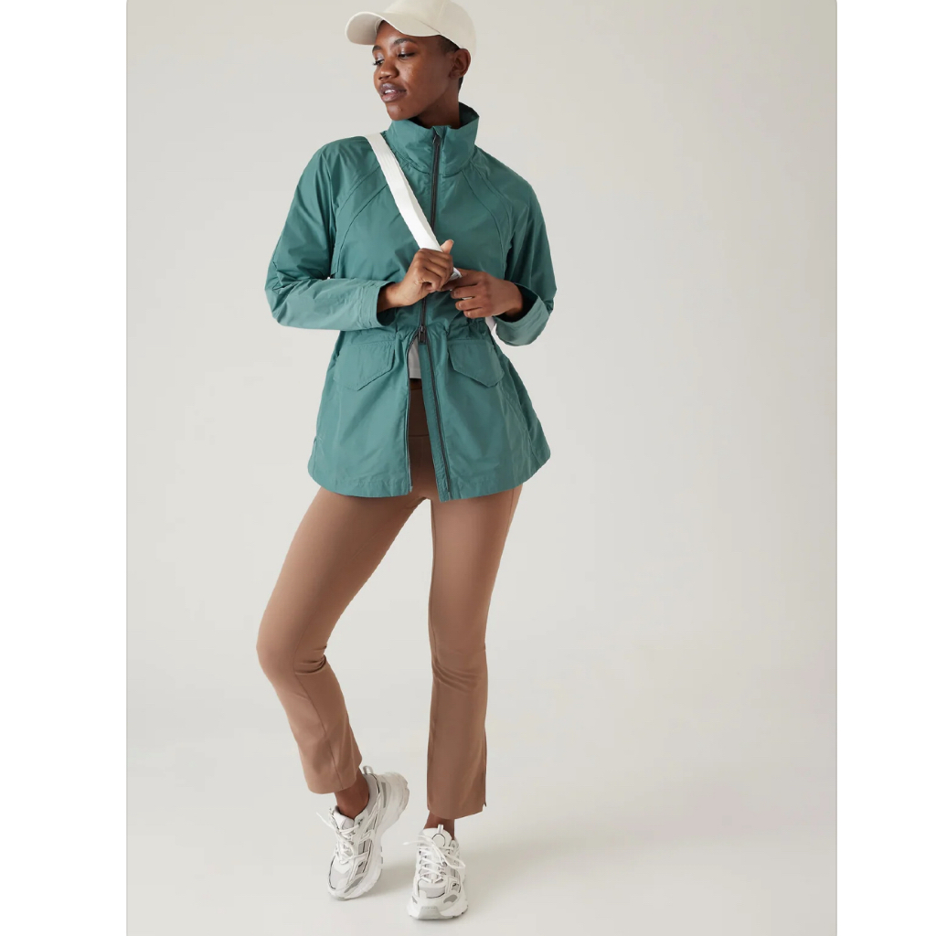 Jaket Outer  Athleta Women Westerly Jacket parka oversize Winter Deep Ocean Tall