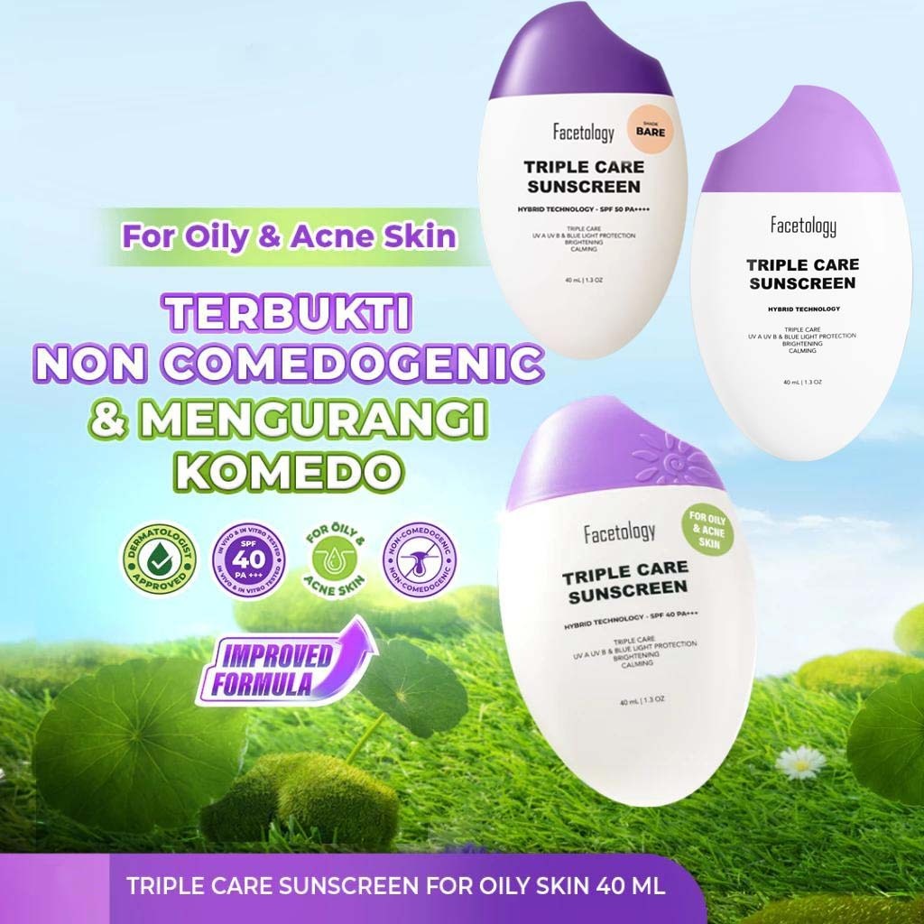Facetology Triple Care Sunscreen-Facetology-Sunscreen