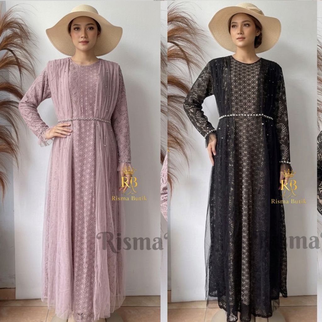 Dress Jumbo Gamis Jumbo LD140/LD130/LD120/LD105 Selya Dress Brukat