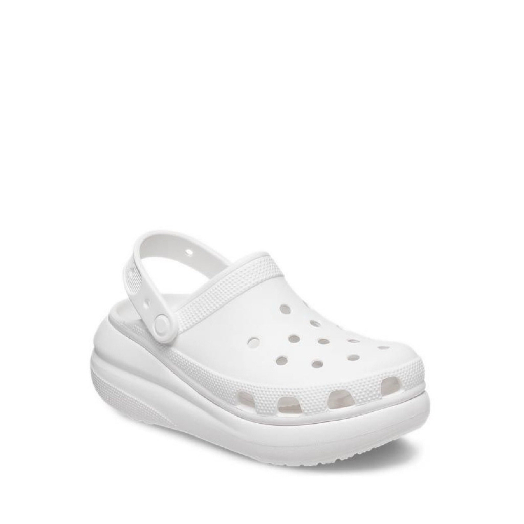 Crocs Classic Crush Clog Putih Original | Sandal Crocs Wanita Tinggi | Size 39-40 | SALEEE