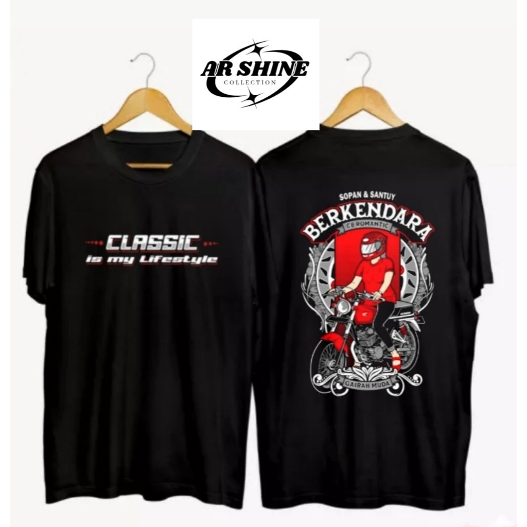 KAOS DISTRO ANAK CB SOPAN DAN SANTUN BERKENDARA KAOS ANAK MOTOR CB CLASSIC