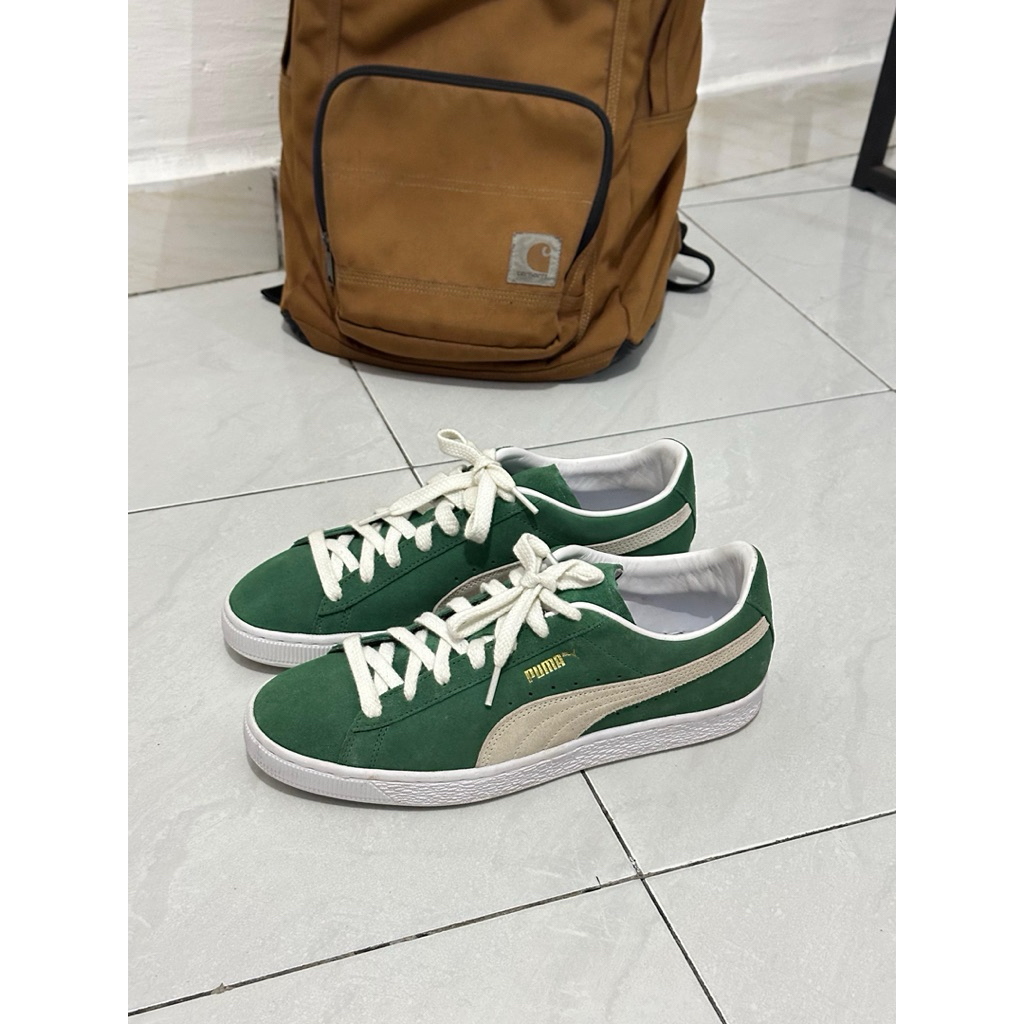 The JJJJound x Puma Suede Green