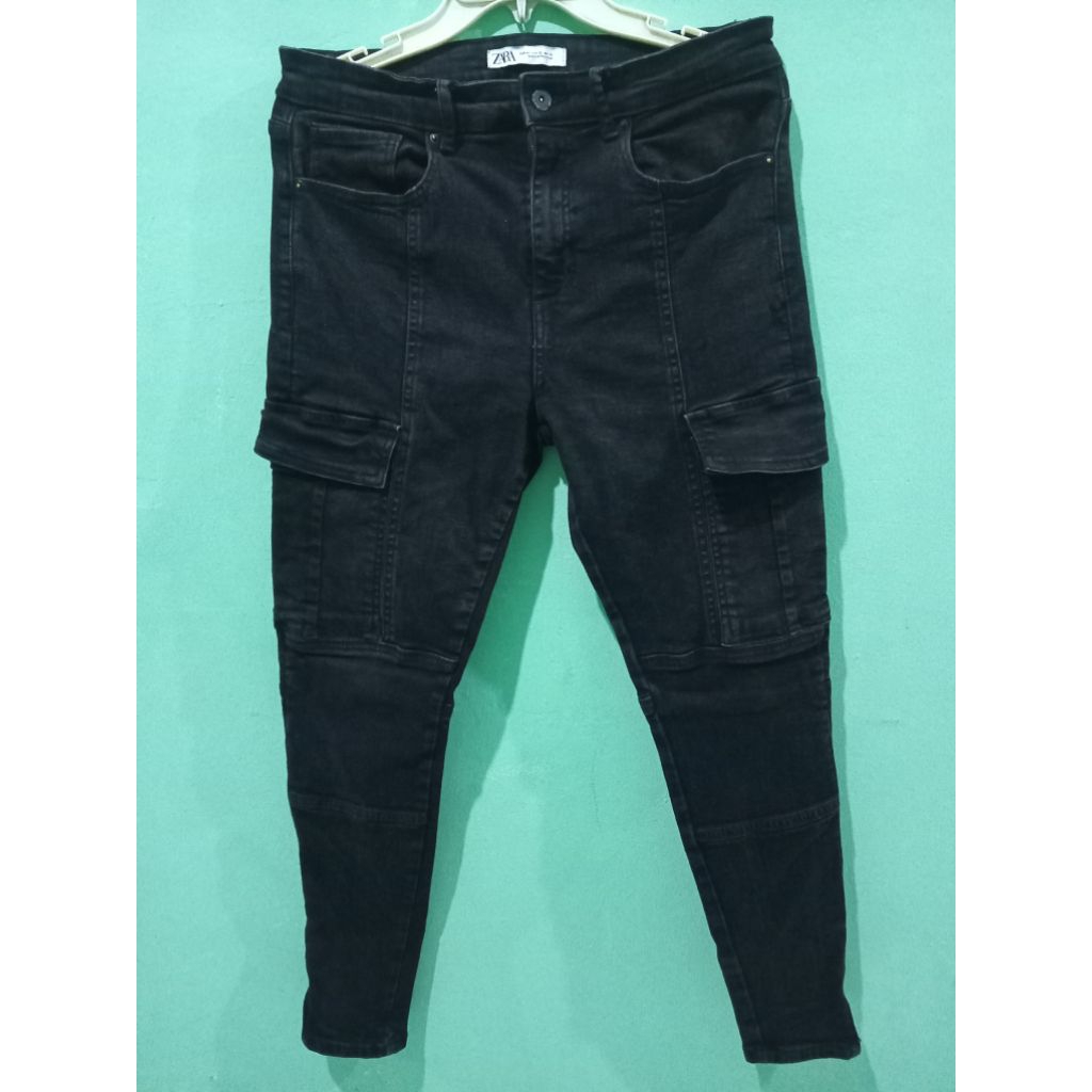 zara man cargo jeans skinny