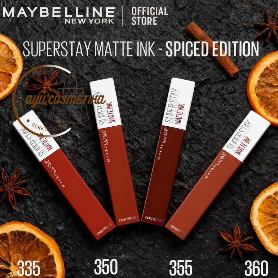 Lipstik Matte Maybelline Superstay Matte Ink - Tahan Lama, Transferproof, 30+ Warna