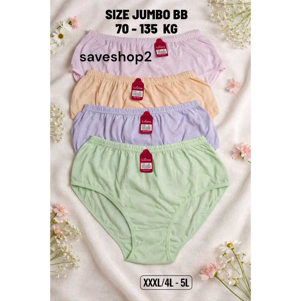 Celana Dalam Wanita Jumbo XXXL/4L-5L CD Wanita Big Size Elastis CD Ibu Hamil BB 70kg-130kg
