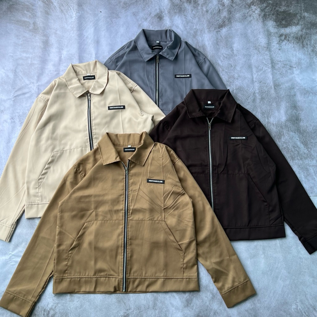 Jaket polos boxy | work jaket boxy