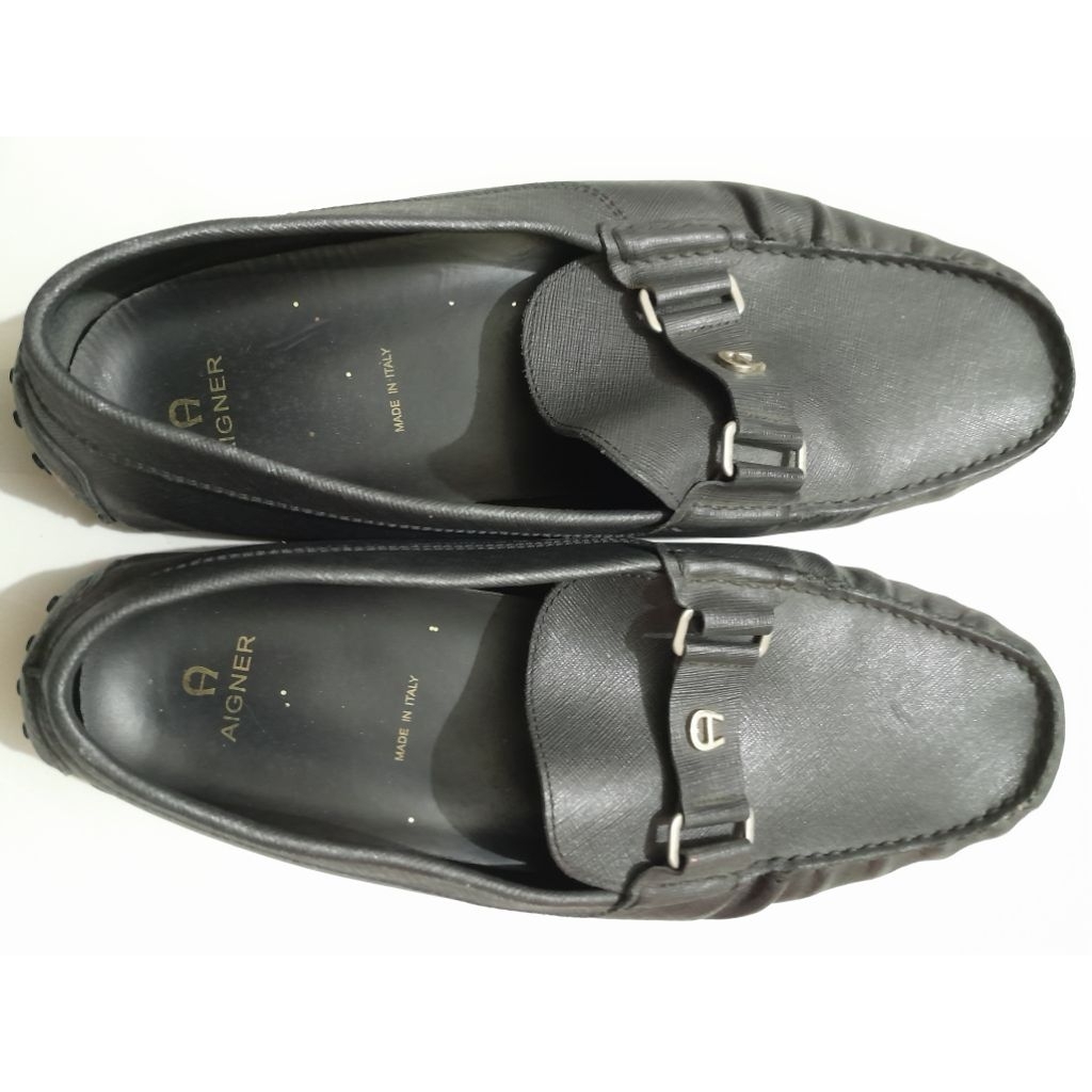 sepatu pria pantofel, branded, aigner. sepatu pria original
