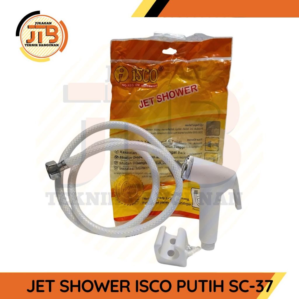 Jet Shower PUTIH ISCO SC-37 / Shower Cebok / Shower Bidet / Shower bidet isco jet shower isco kemasa