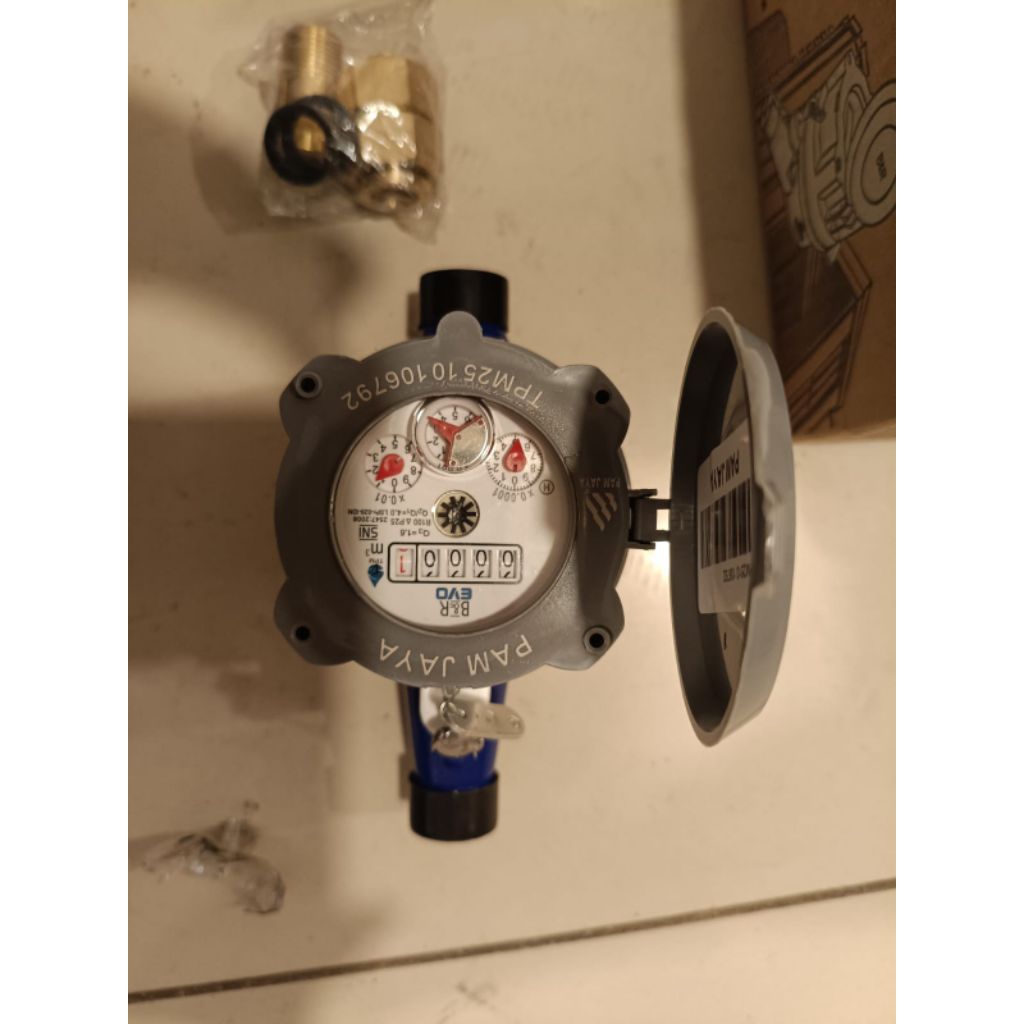 Flow Meter B&R size 1/2 inch Dn 15 mm / meteran Air B&R