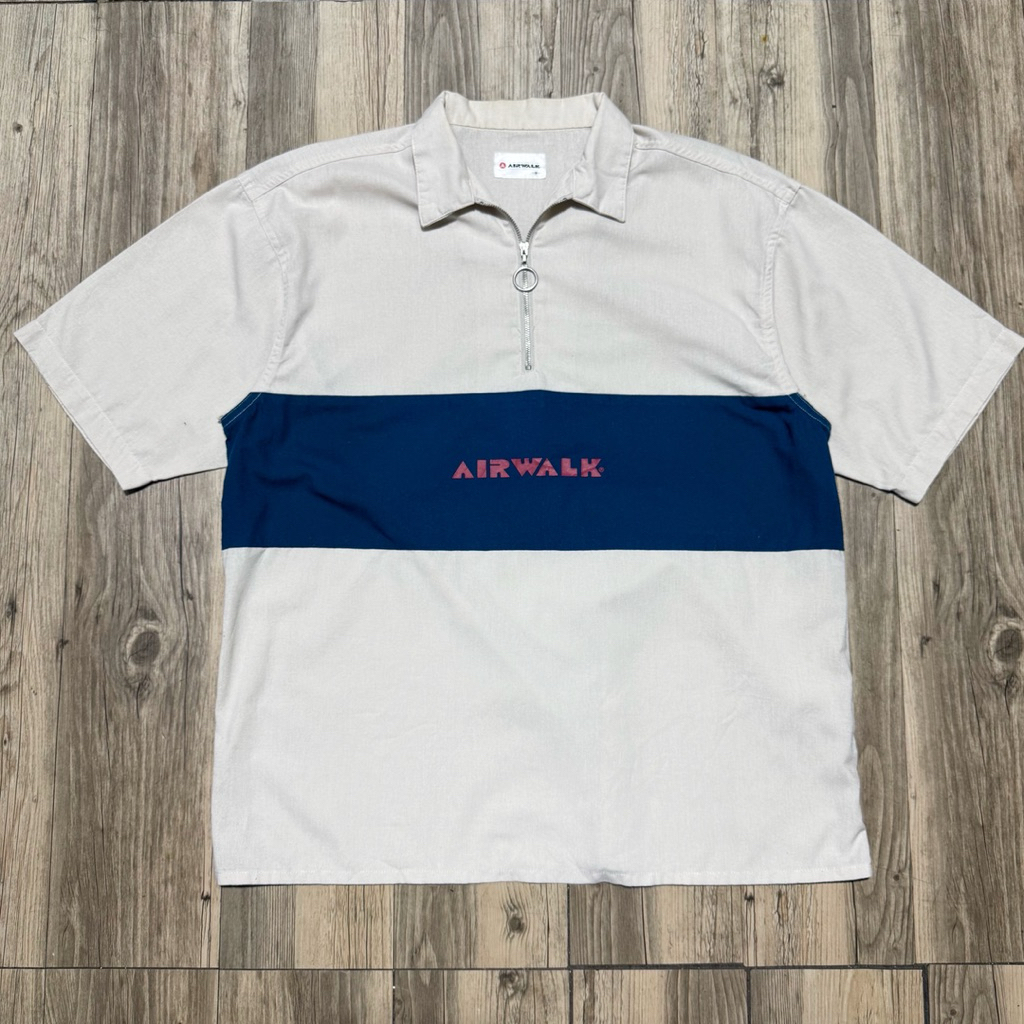 Kemeja Y2k airwalk Halfzip Original