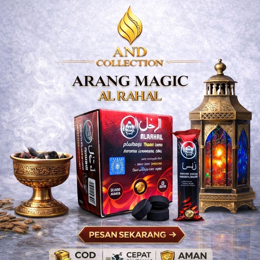GROSIR Arang Magic Arrahal Arang Bricket Arang Gaharu Buhur Menyan Dupa Arang instan 1 roll
