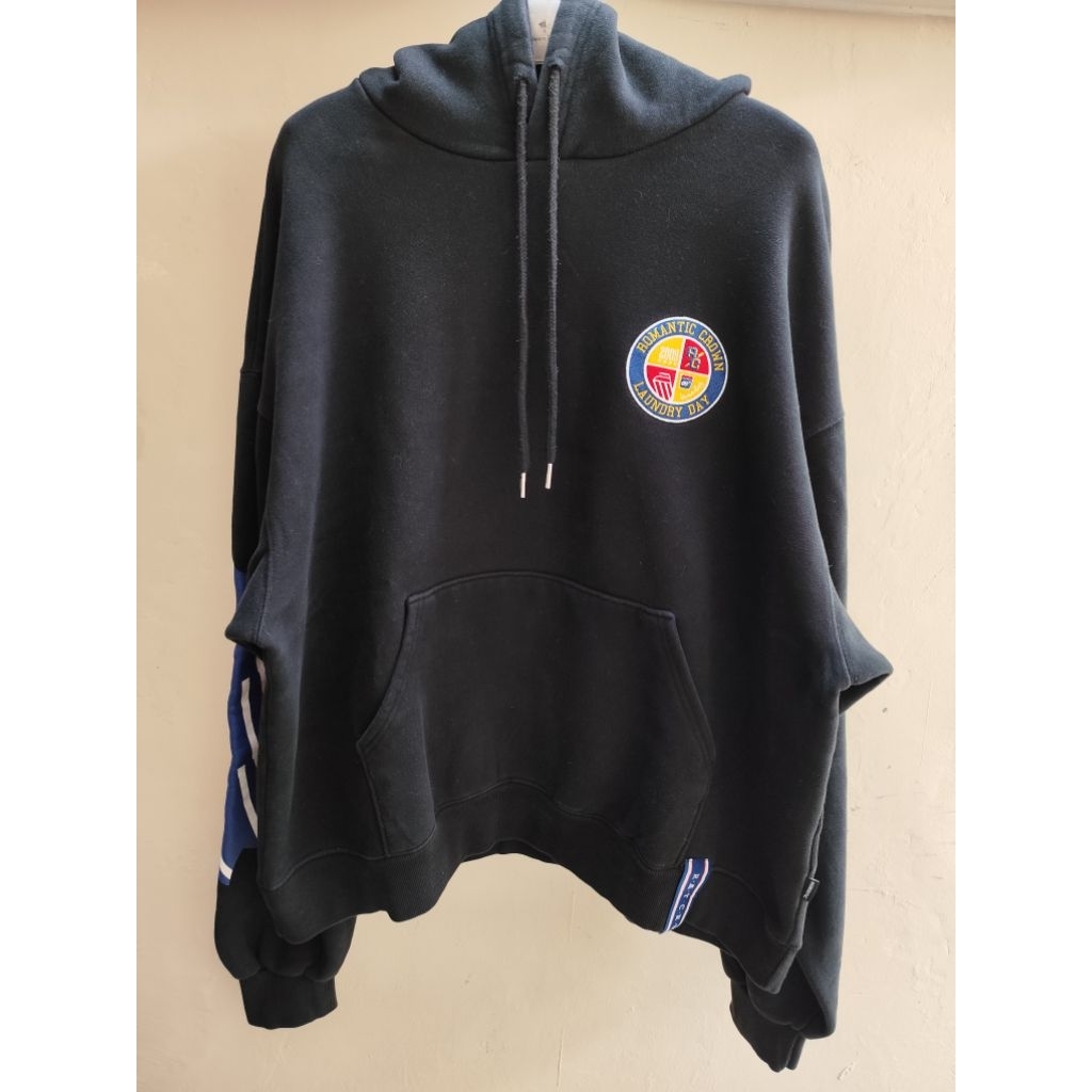 hoodie romantic crown tape wide black