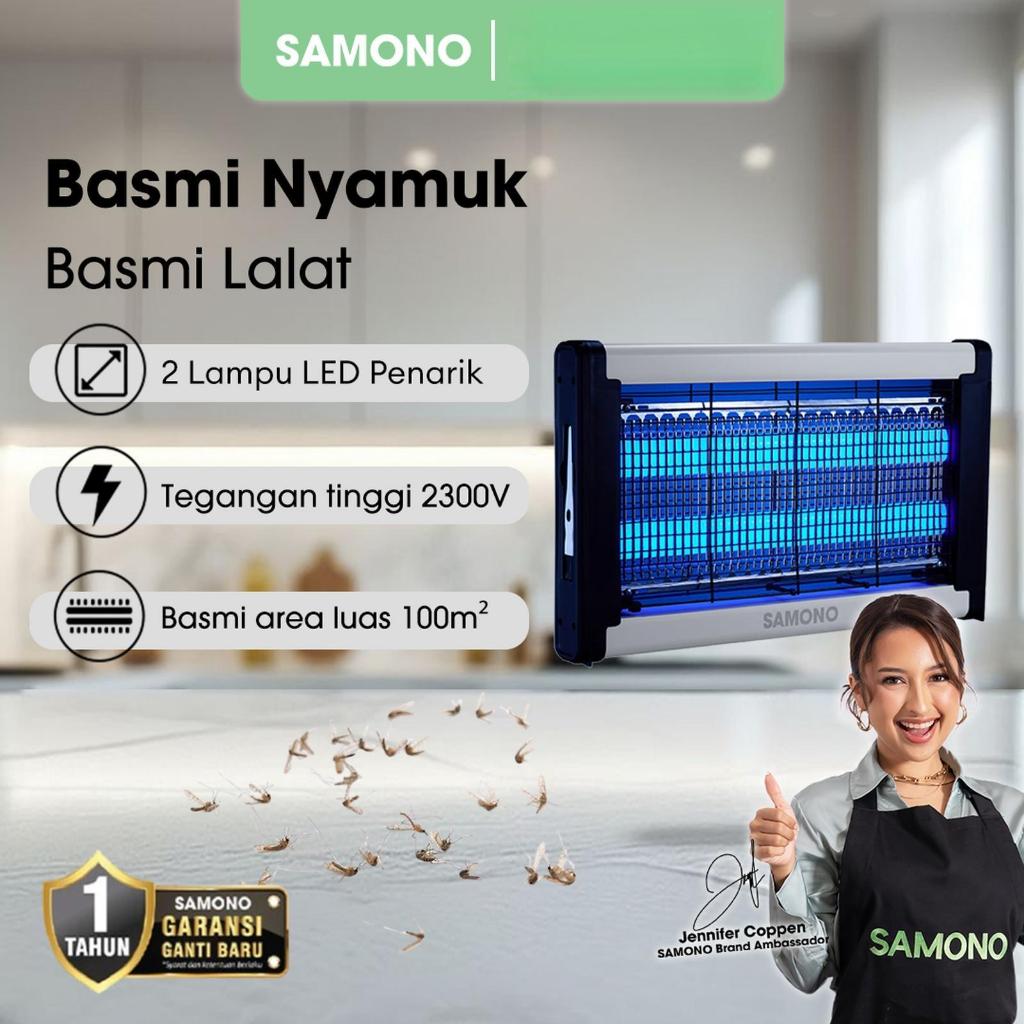 SAMONO SW-BZ20 Alat Pembasmi Nyamuk Lampu UV Elektrik Perangkap Serangga Anti Nyamuk Garansi Resmi