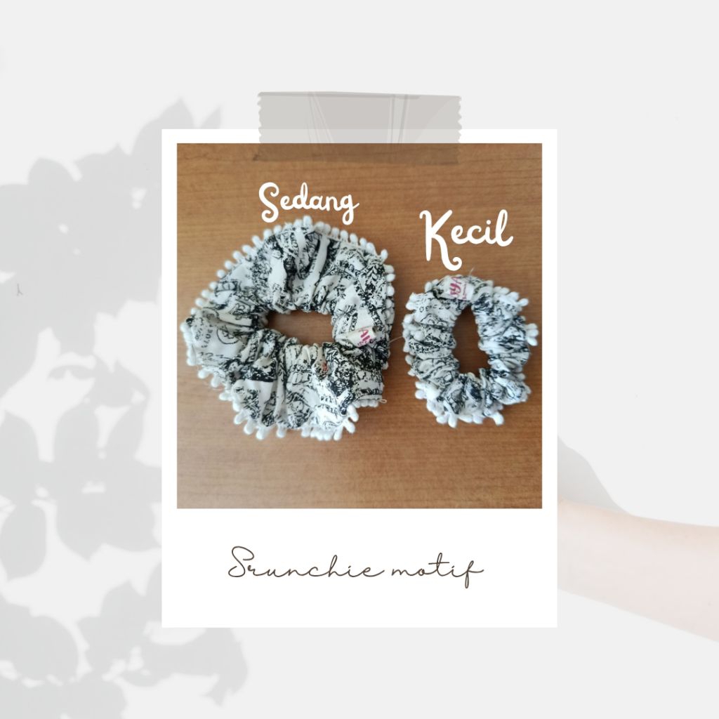 SRUNCHIE murah / SRUNCHIE MOTIF LUCU / iketan rambut motif lucu / iketan rambut korea