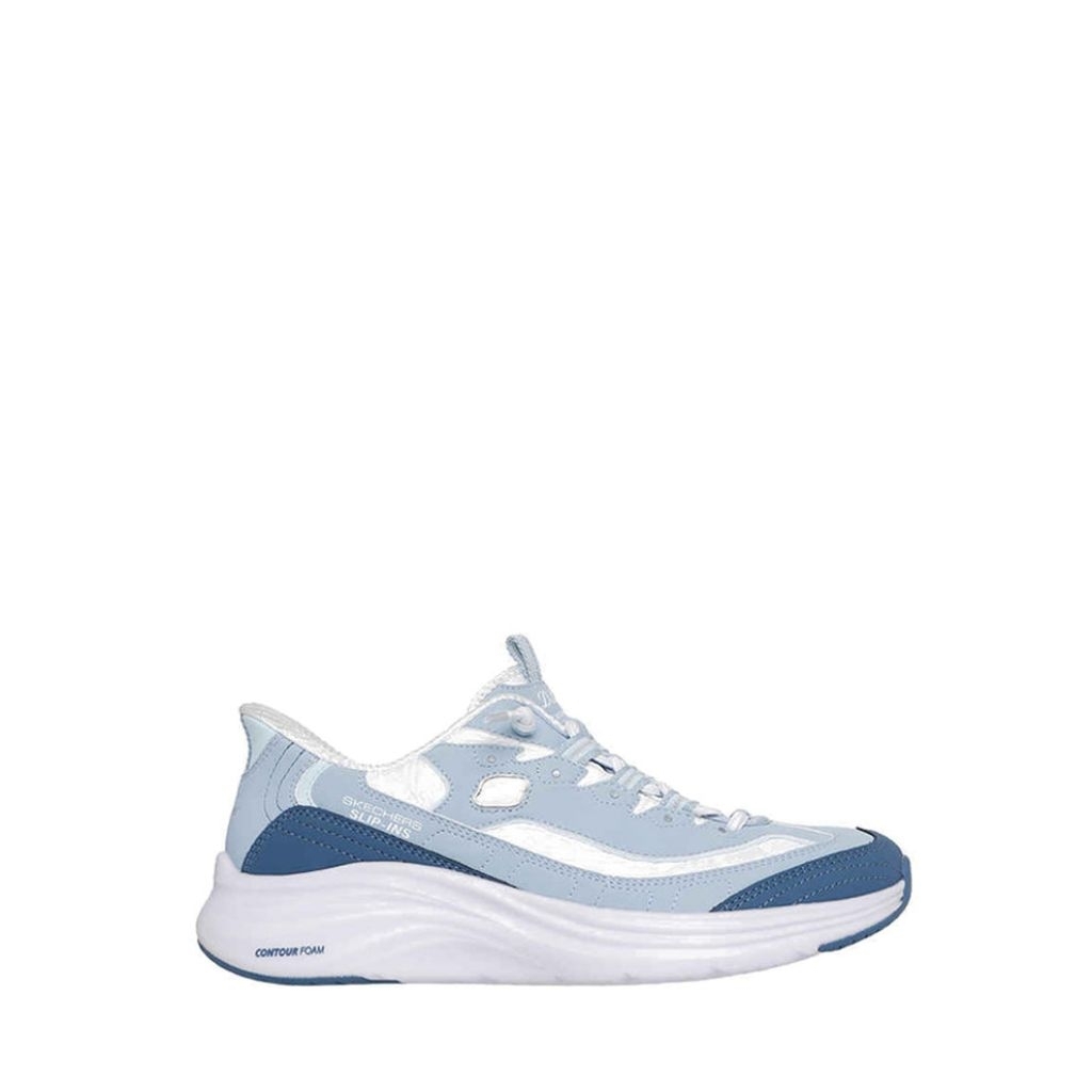 Skechers Slip-Ins Contour Foam Wanita - Biru original